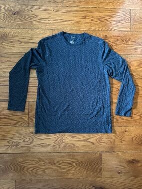 Sonoma Long Sleeve sleep Shirt - Dark Heather Navy